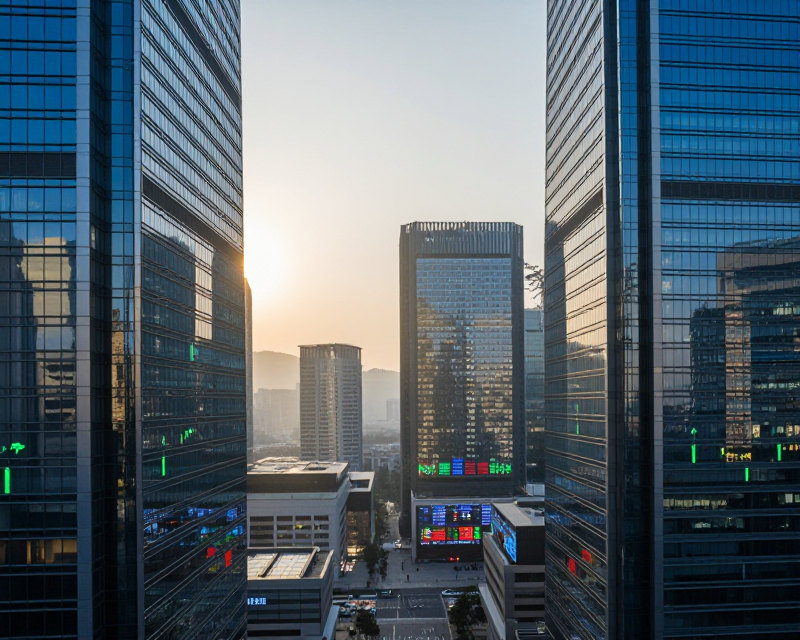 Seoul Financial District Morning