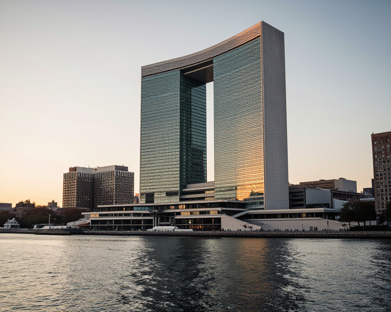 UN Headquarters at Golden Hour