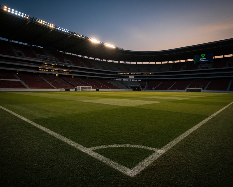 Empty Stadium at Twilight
