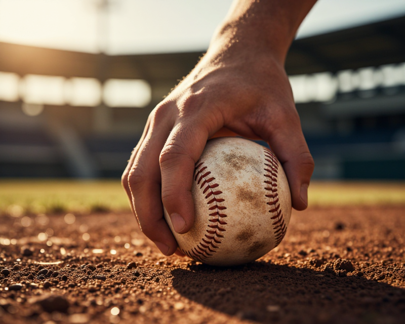 Cinematic Baseball Pitcher Focus