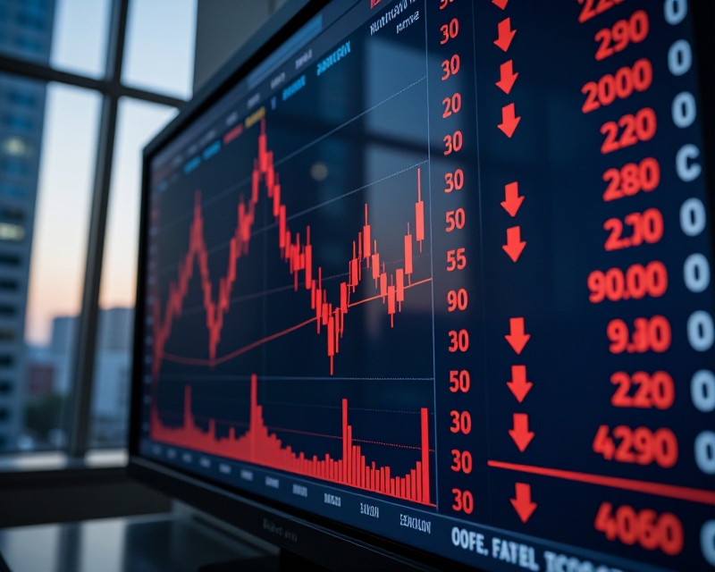 Stock Market Decline Concept